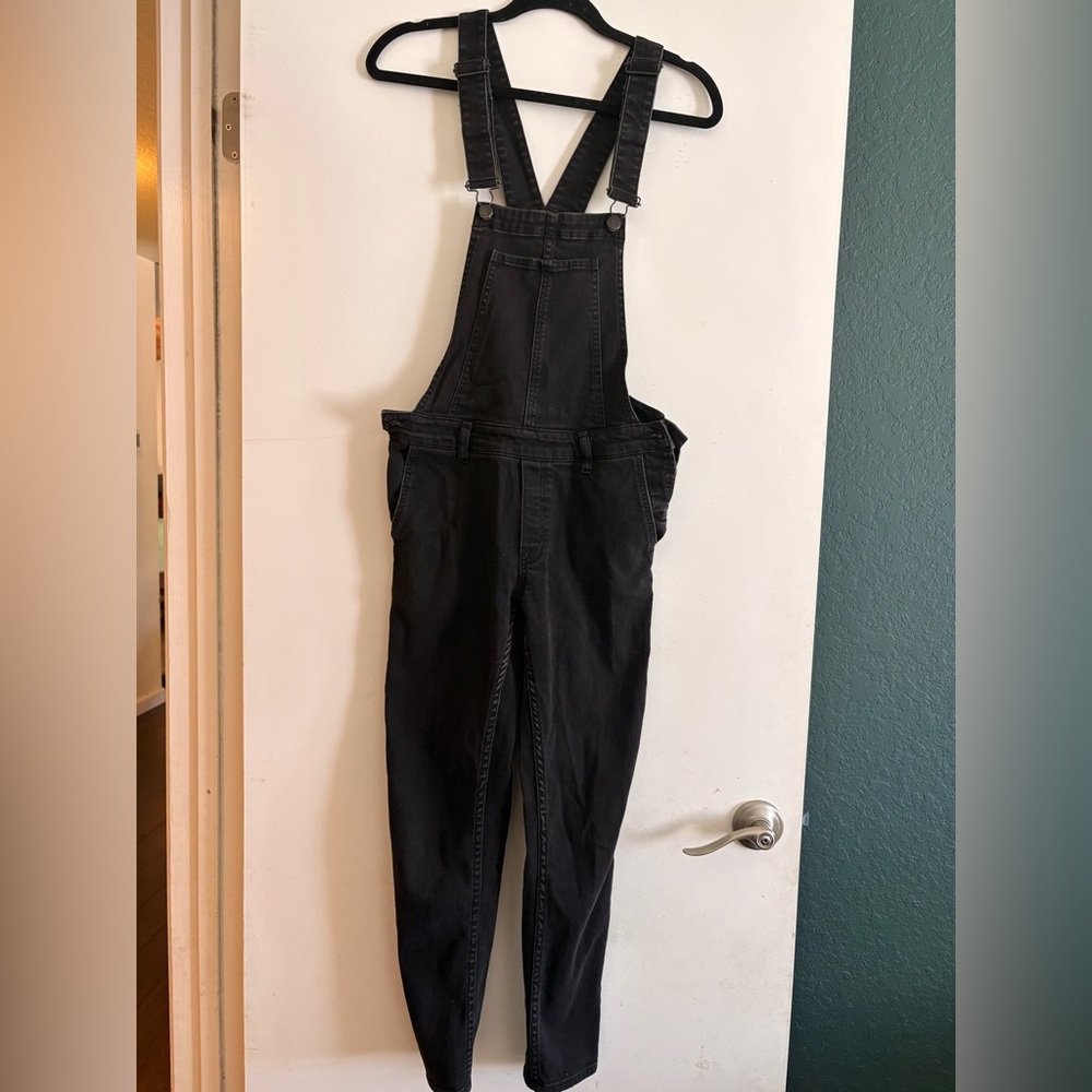 H&M Black skinny overalls